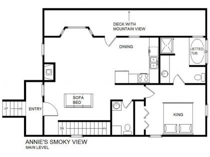 Annie’s Smoky View 2 Bedrooms Hot Tub Pool Table Views Sleeps 6 - image 6