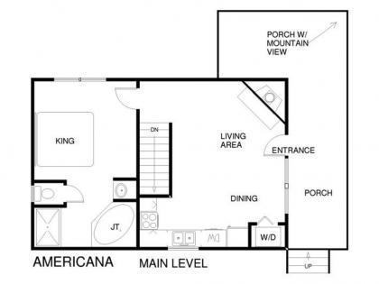 Americana 2 Bedrooms Sleeps 6 View Pool Access Hot Tub Fireplace - image 3