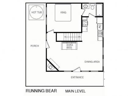 Running Bear 2 Bedrooms Sleeps 8 Hot Tub Gas Fireplace Pool Table - image 16