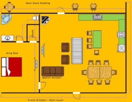 Apple Bear Lodge 4 Bedrooms Sleeps 18 Jacuzzis Pool Table Hot Tub - image 11