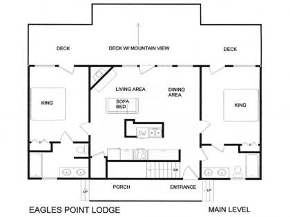 Eagles Point Lodge 4 Bedrooms Sleeps 16 View Pool Access Game Room - image 8